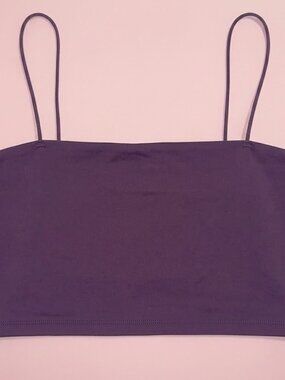 NWT Garage Purple Spaghetti Strap Crop Top